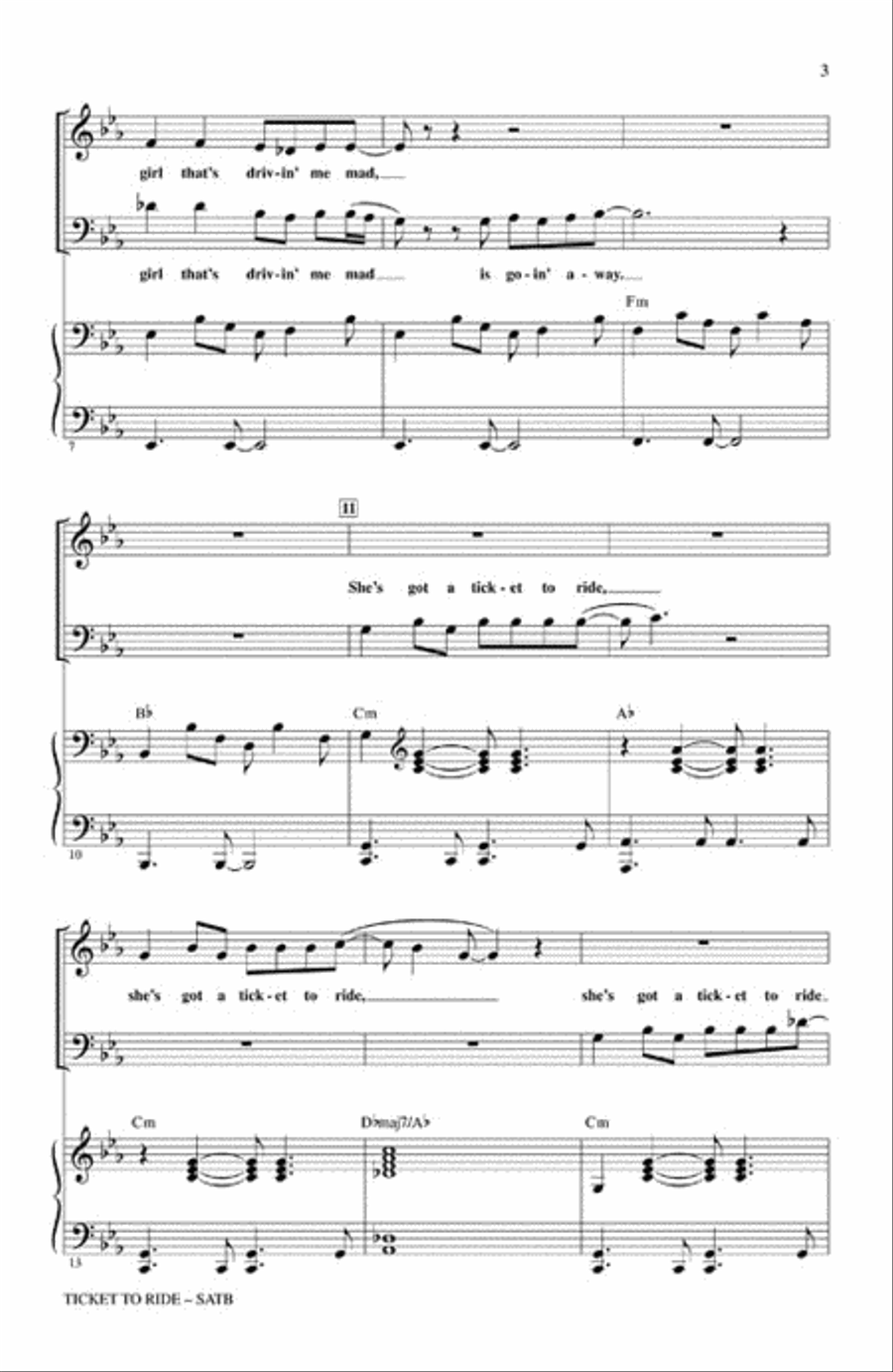 Ticket to Ride 4-Part scores gallery preview page 3