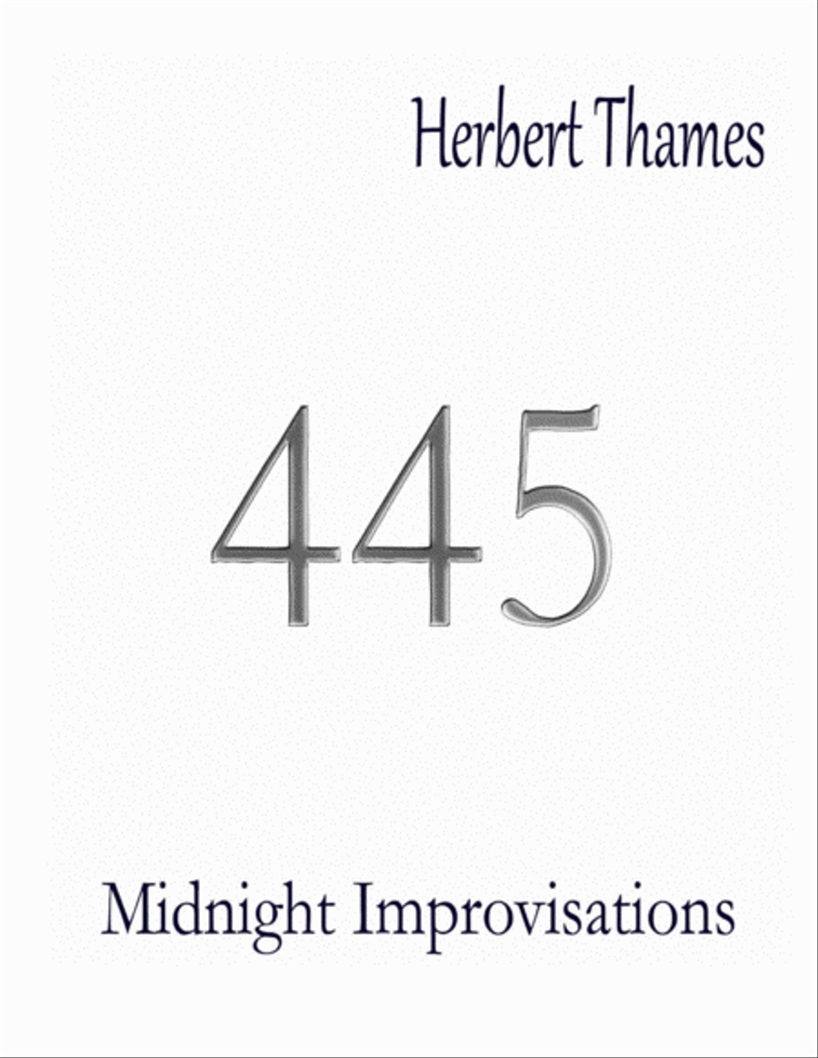 A Gentle Breeze (from 445: Midnight Improvisations) Piano Solo scores gallery preview page 1
