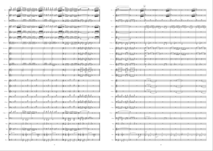Musical Daens Suite Concert Band scores gallery preview page 11