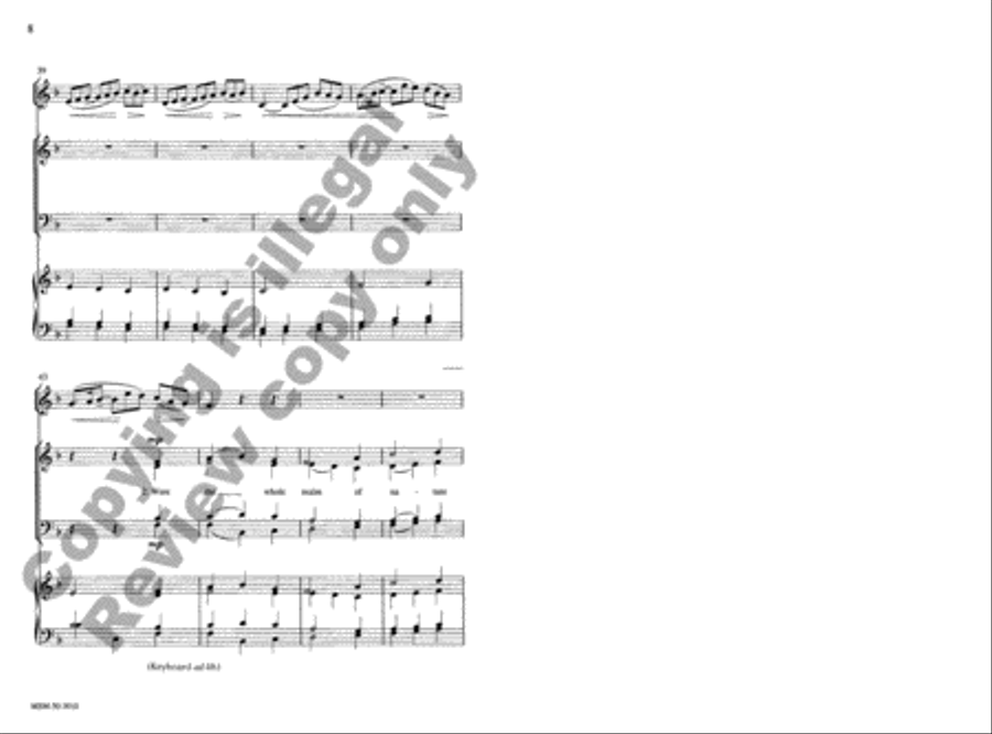 When I Survey the Wondrous Cross 4-Part scores gallery preview page 8