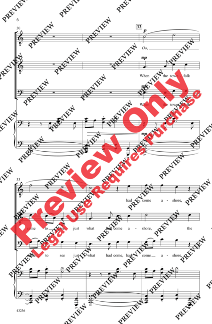 The Sky Over Shannon Men's Choir scores gallery preview page 6
