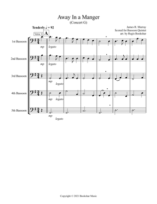 Away in a Manger (G) (Bassoon Quintet)