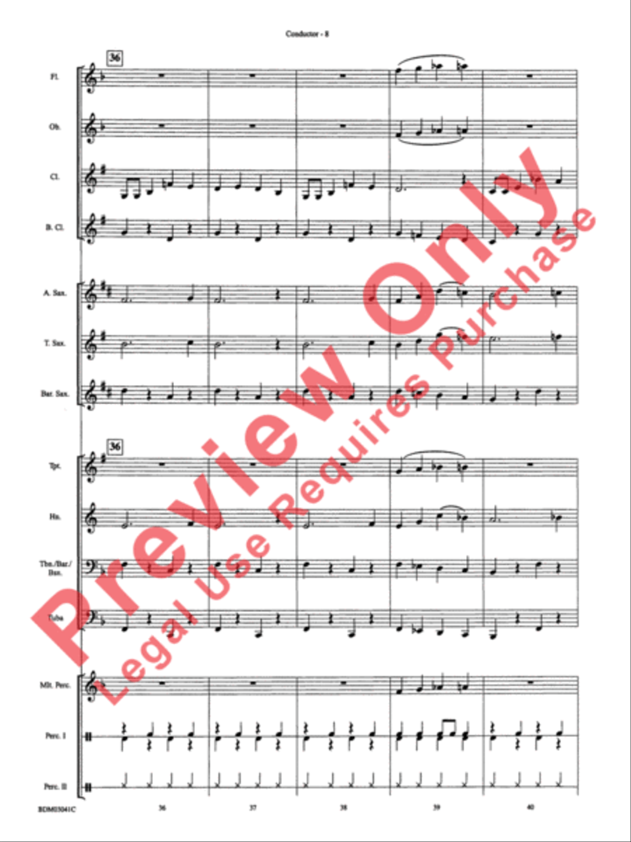 Clarinet Cookin' Clarinet Cookin' Concert Band scores gallery preview page 11
