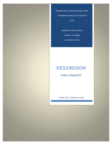 Hexameron for 6 pianists