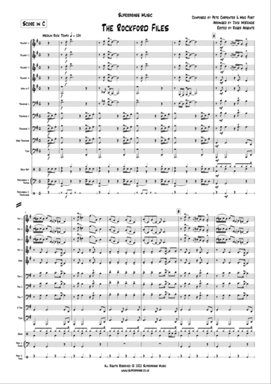 The Rockford Files Horn scores gallery preview page 3