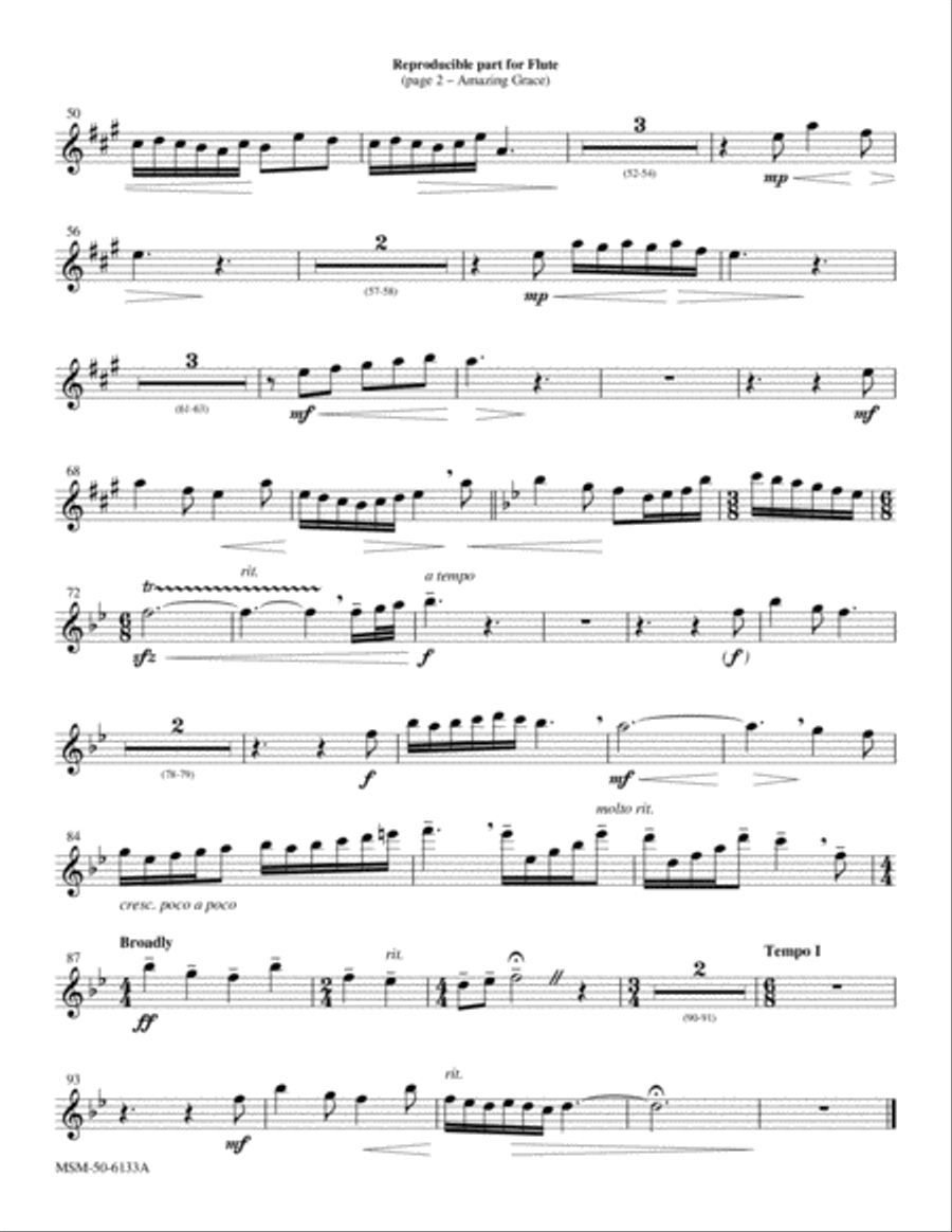 Amazing Grace Choir scores gallery preview page 2