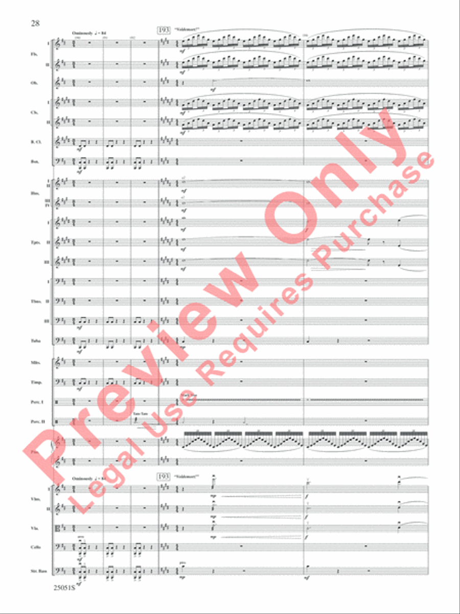 Concert Suite from Harry Potter and the Goblet of Fire Concert Band scores gallery preview page 29