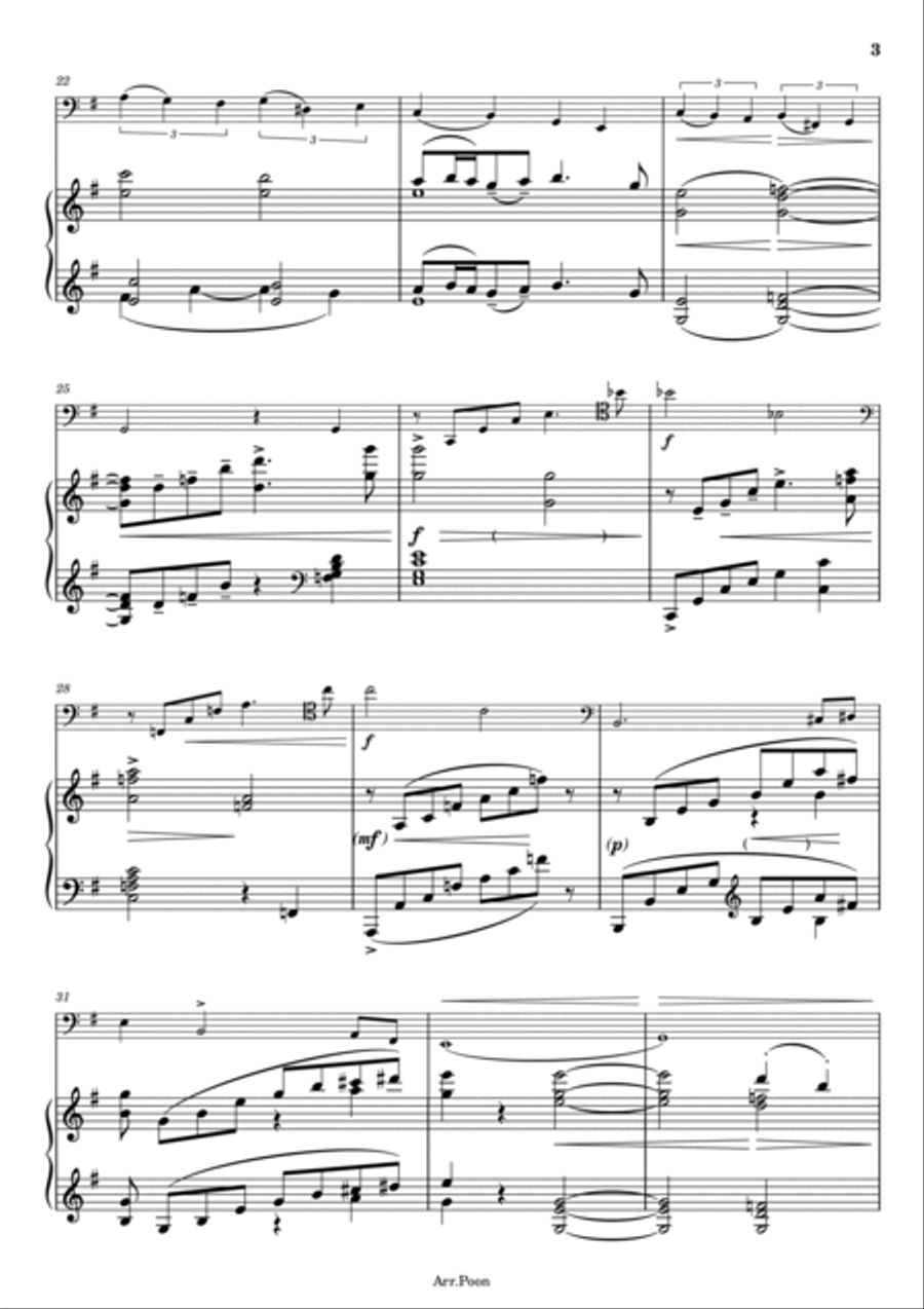J. Brahms - Cello Sonata No.1 - Op.38 - Full Piano and Violoncell Score Original Piano scores gallery preview page 3