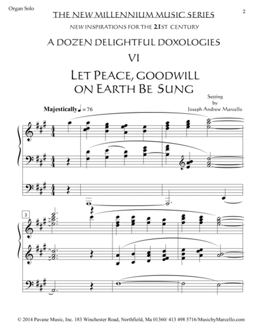Delightful Doxology VI - Let Peace, Goodwill on Earth Be Sung - Organ (A) image number null