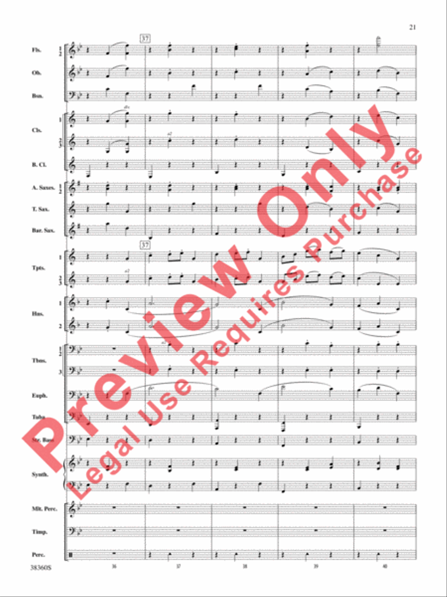 Tonadillas Suite Concert Band scores gallery preview page 22