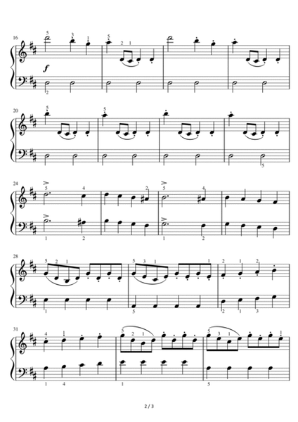 Symphony No. 104 in D Major "London" (EASY PIANO) I. Allegro (Hob. I:104) [Joseph Haydn] image number null