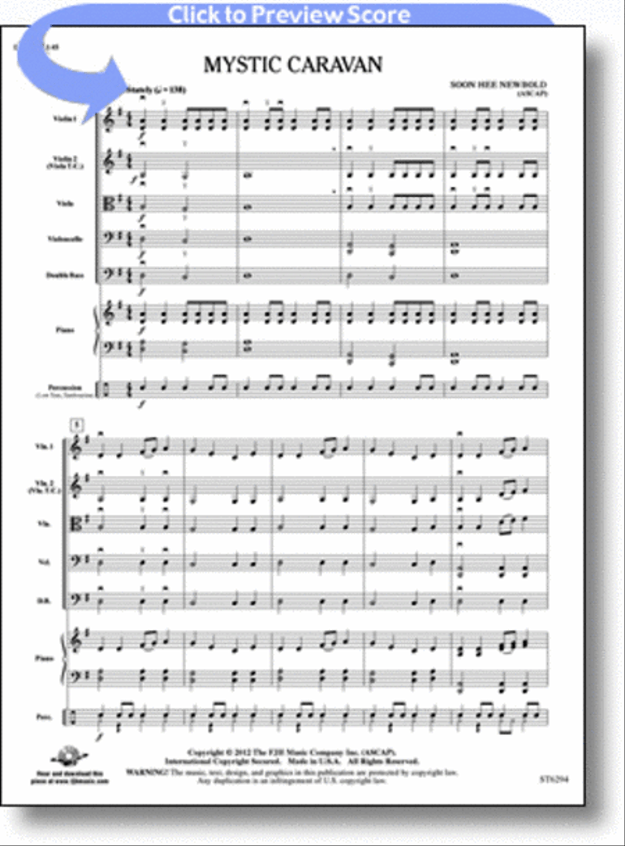 Mystic Caravan String Orchestra scores gallery preview page 1