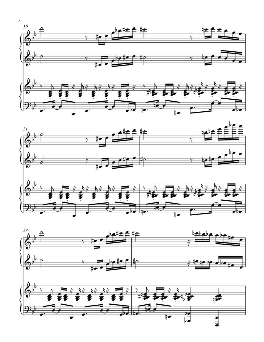 Iraqi Samba- by Travelian Raphael Sako Piano scores gallery preview page 4