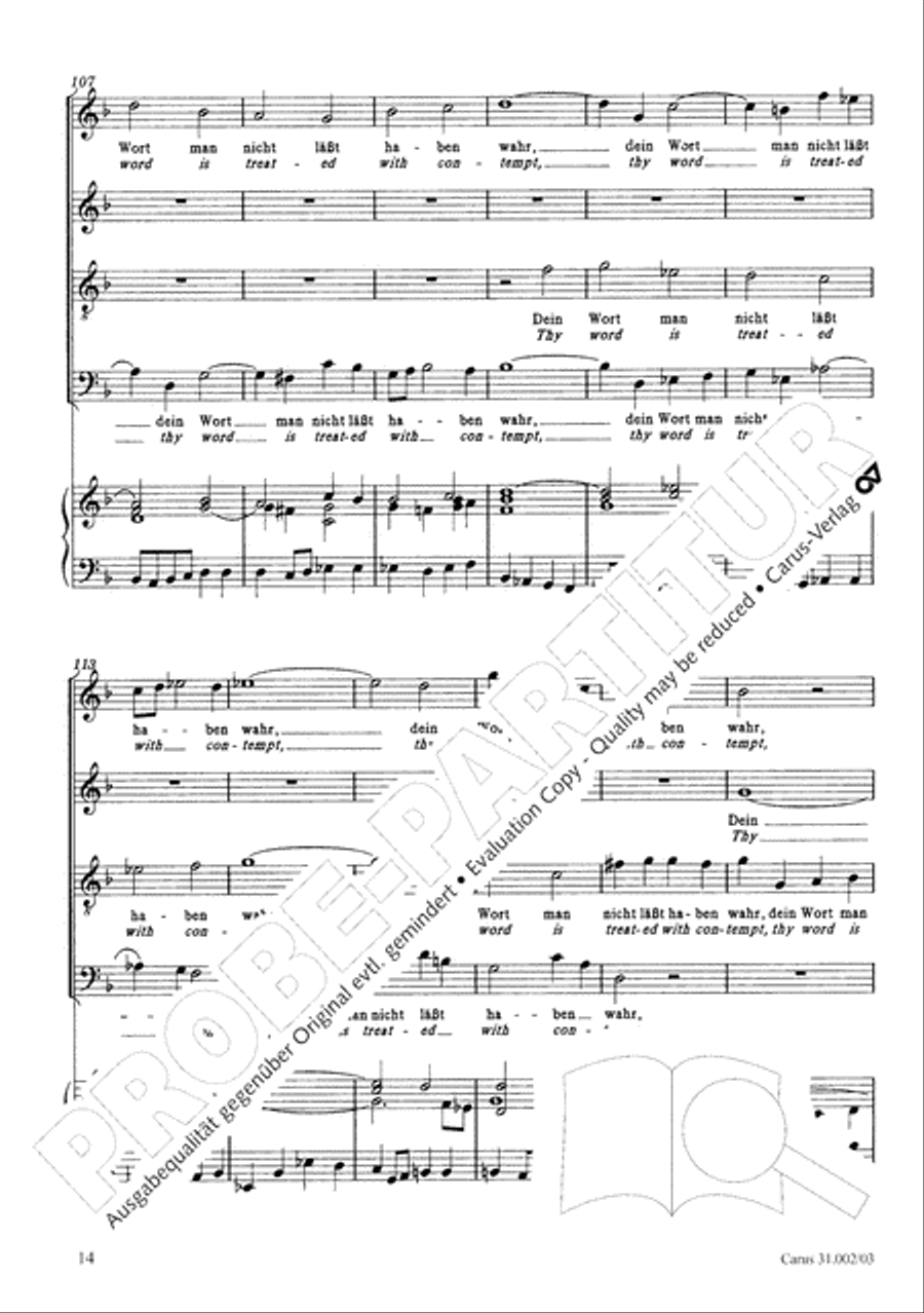 O God, from heaven look on us (Ach Gott, vom Himmel sieh darein) ATB scores gallery preview page 15