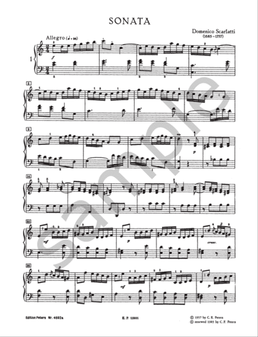Piano Sonatas in 3 volumes - Volume 1 Harpsichord scores gallery preview page 5