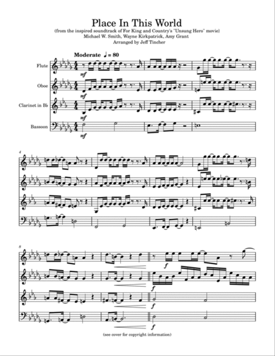 Place In This World Place In This World Woodwind Quartet scores gallery preview page 2