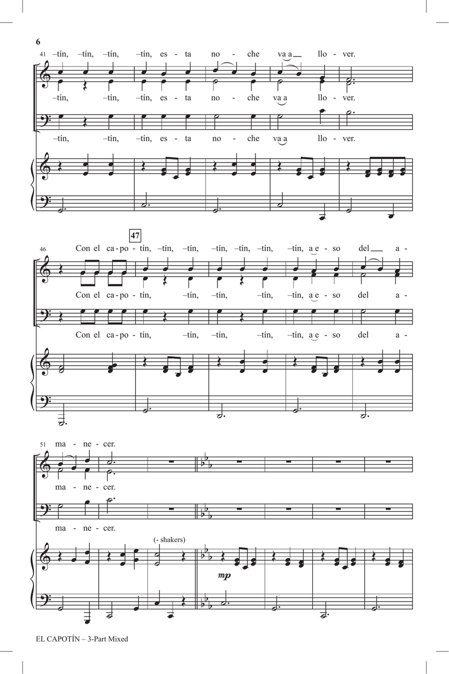 El Capotin 3-Part scores gallery preview page 4