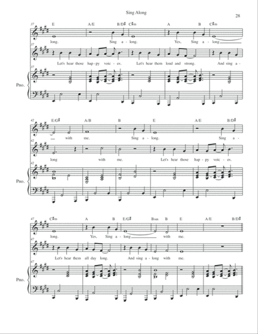 Sing Along Sing Along Choir scores gallery preview page 4