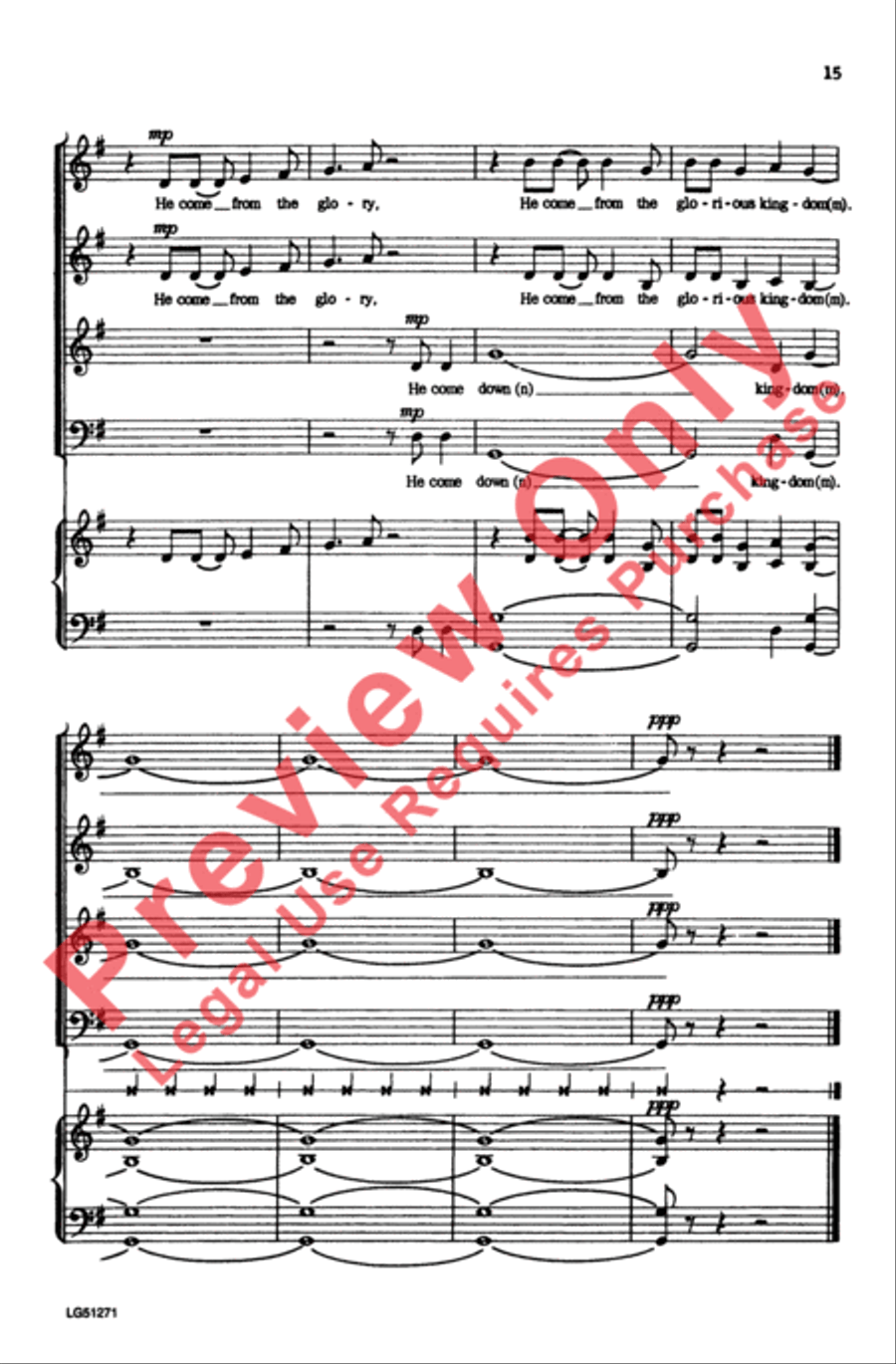 The Virgin Mary Had a Baby Boy 4-Part scores gallery preview page 15