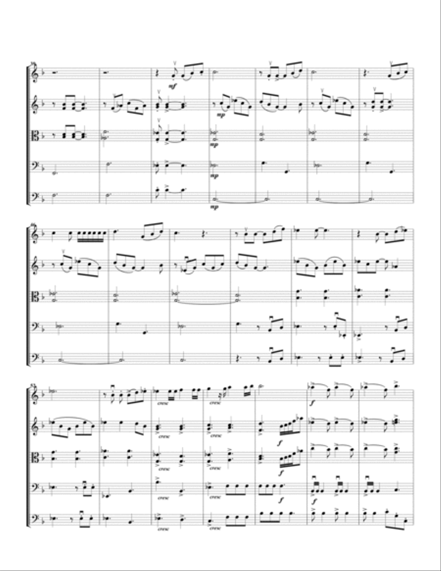 We Are The Champions We Are The Champions String Quintet scores gallery preview page 3