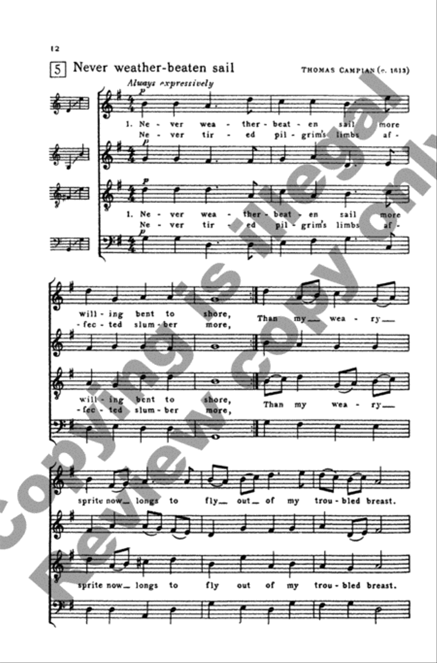 Invitation to Madrigals, Book 2 4-Part scores gallery preview page 30