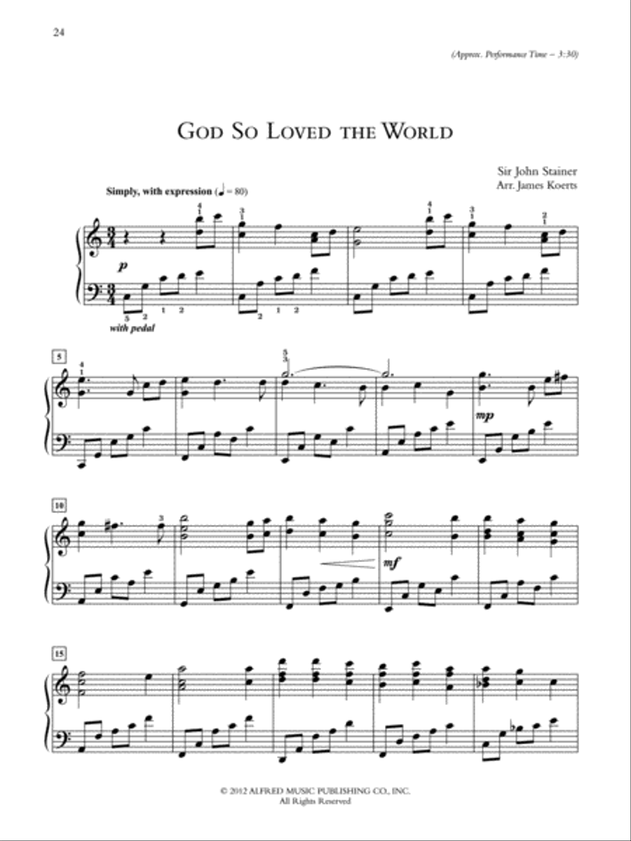 Wondrous Easter Piano Solo scores gallery preview page 10