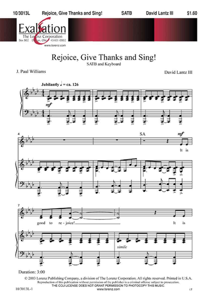 Rejoice, Give Thanks, and Sing image number null