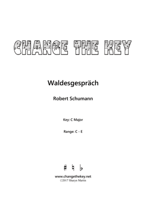 Waldesgesprach Op.39, No.3 - C Major