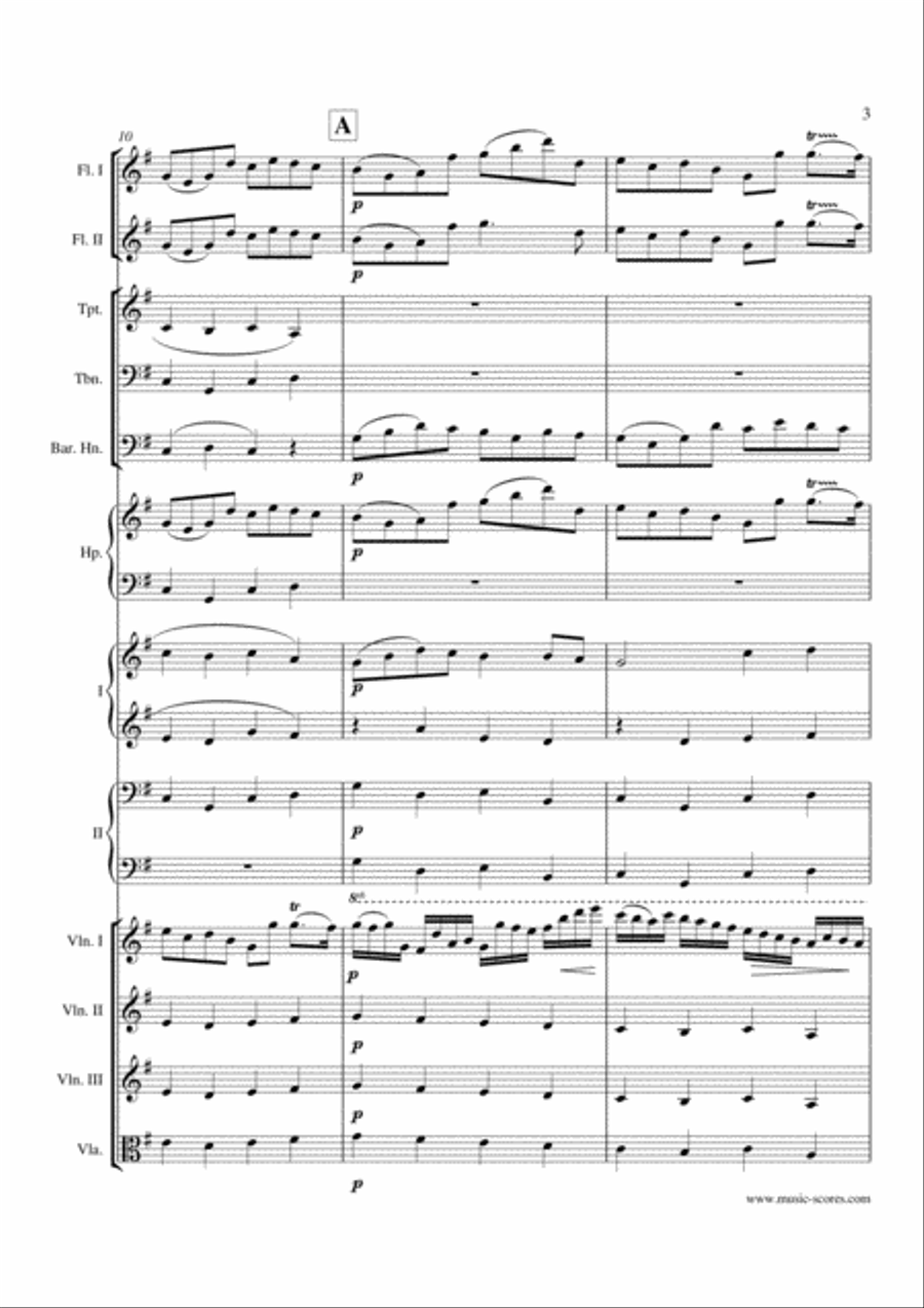 Pachelbel's Canon - Mixed Ensemble Flute scores gallery preview page 3