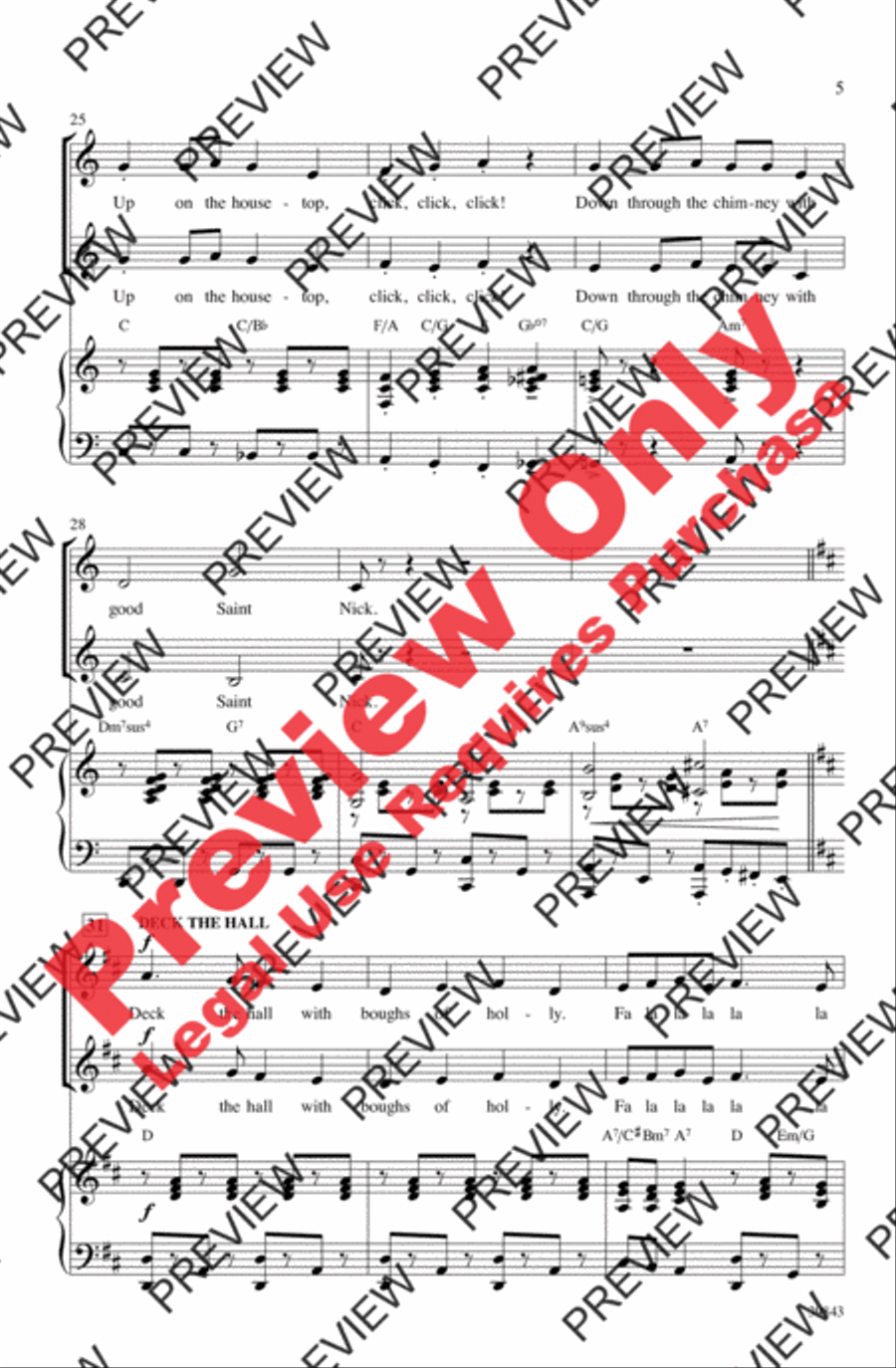 Jolly Jingle Christmas Medley 2-Part scores gallery preview page 5