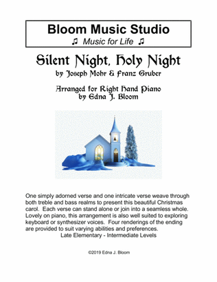 Silent Night for Right Hand Alone