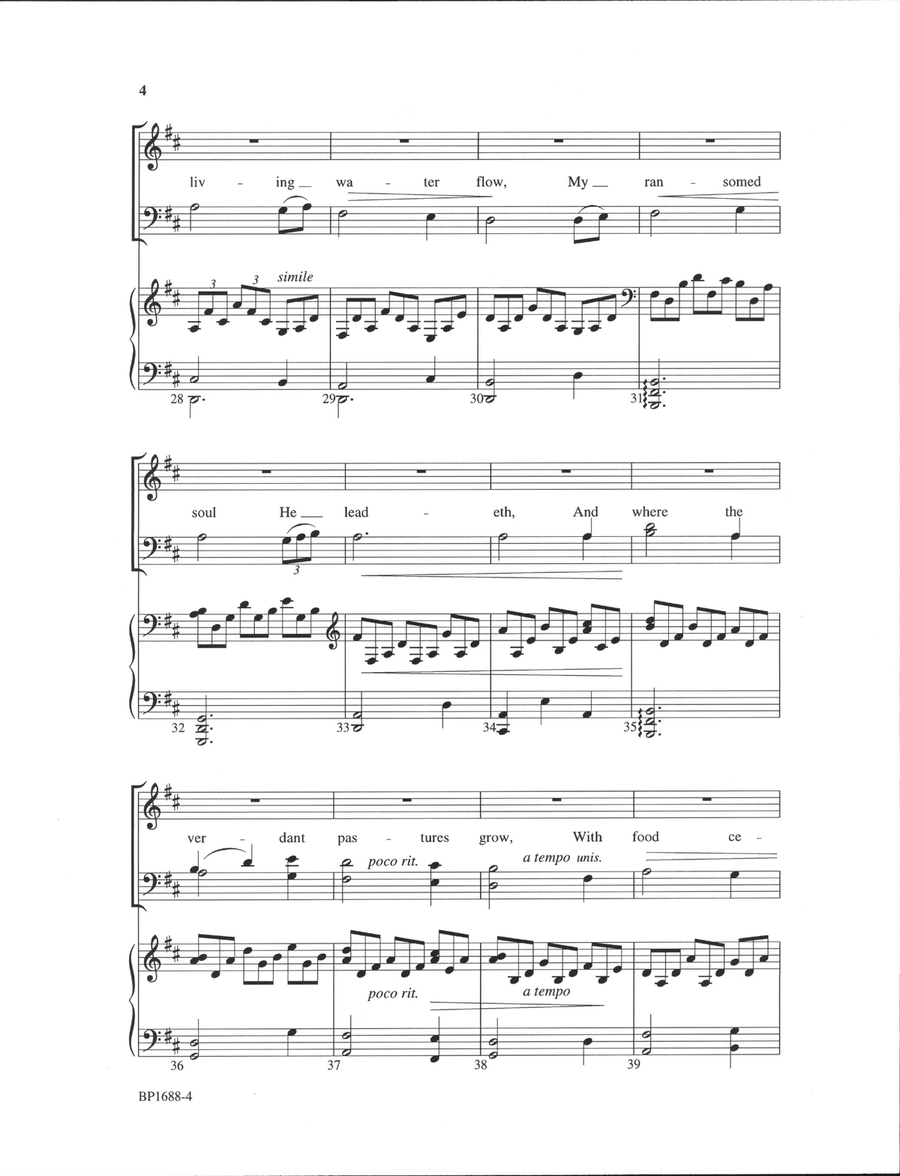 The King of Love My Shepherd Is - Forrest 4-Part scores gallery preview page 4