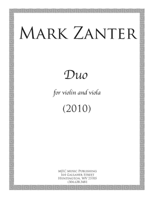 Duo (2010) for violin and viola