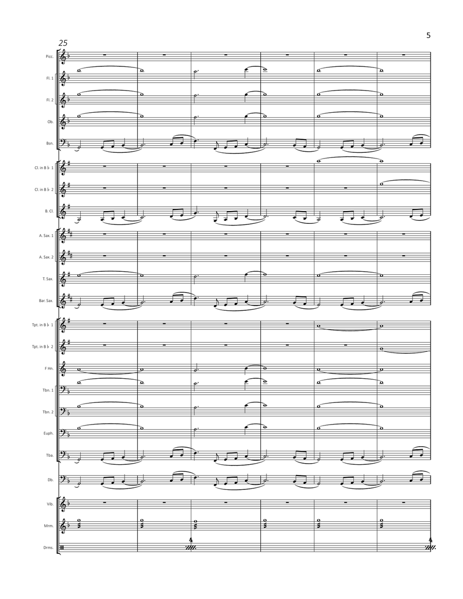 Paradise Paradise Concert Band scores gallery preview page 6