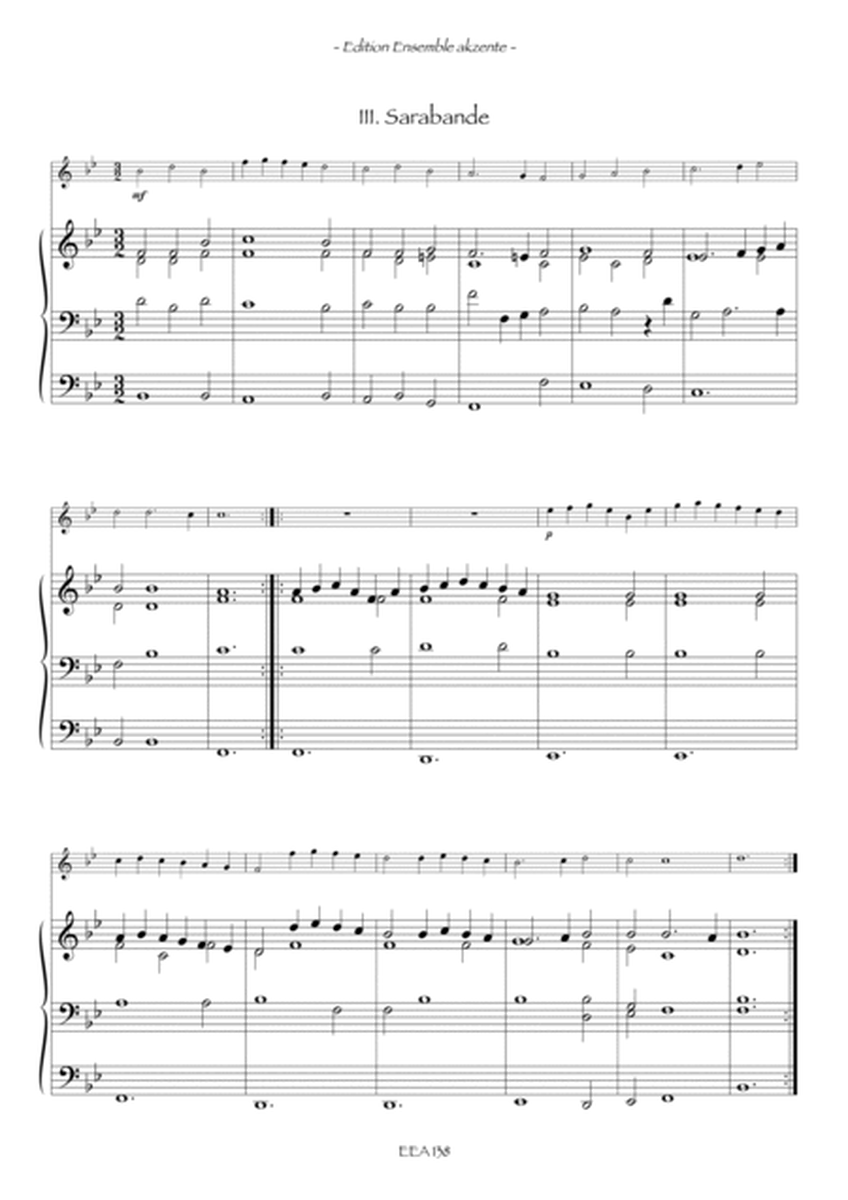 Suite from „Fünfstimmig blasende Musik" Version in Bb and D - arrangement for trumpet and organ