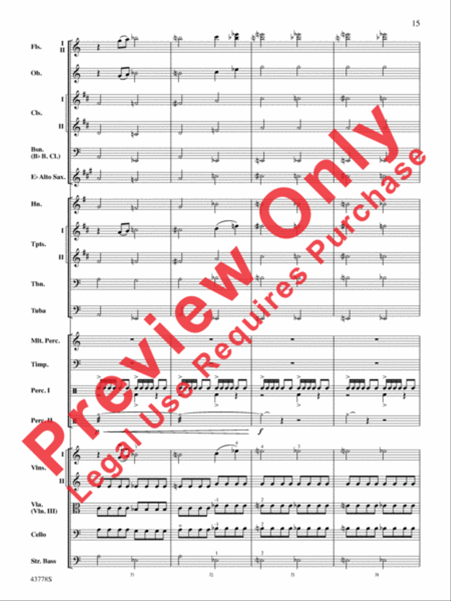 Godzilla Full Orchestra scores gallery preview page 35