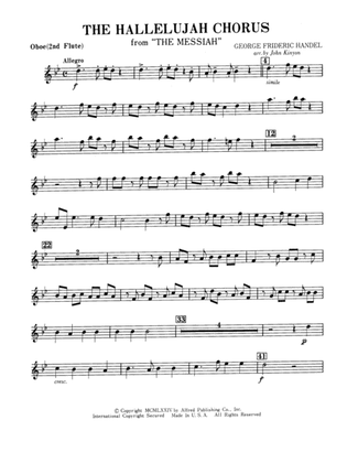 Book cover for Hallelujah Chorus: Oboe