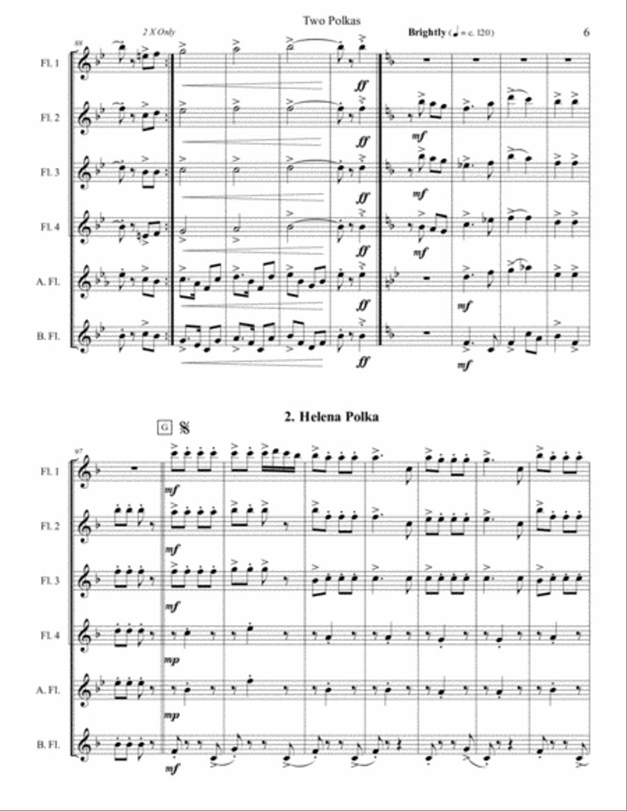 Beer Barrel Polka (traditional) Woodwind Ensemble scores gallery preview page 6