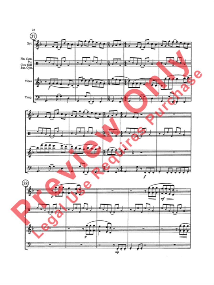 Triptych Percussion Ensemble scores gallery preview page 25