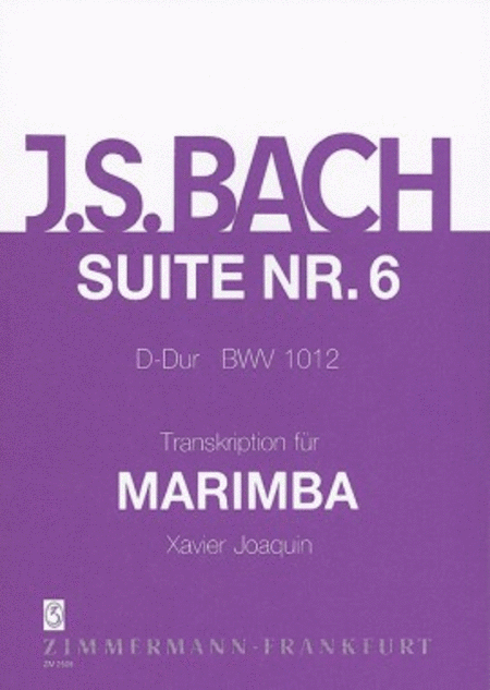 Suite VI BWV 1012