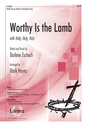 Book cover for Worthy Is the Lamb with "Holy, Holy, Holy"