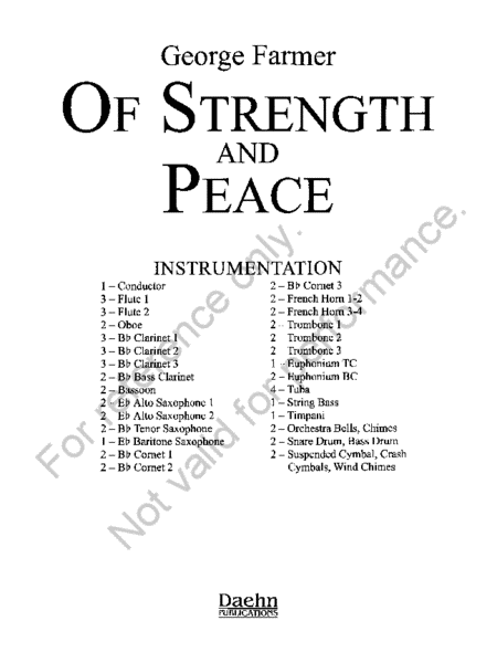 Of Strength and Peace image number null