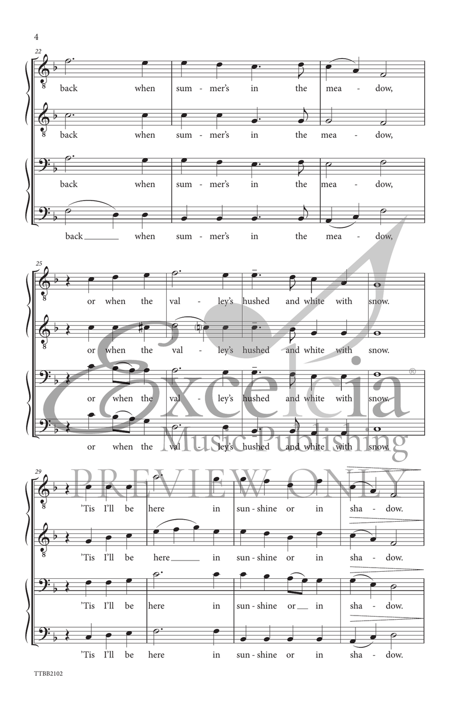 Danny Boy (TTBB) Danny Boy (TTBB) TTBB scores gallery preview page 5