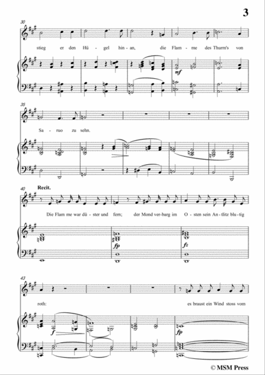 Schubert-Loda’s Gespenst,in f sharp minor,D.150,for Voice and Piano Voice Solo scores gallery preview page 5