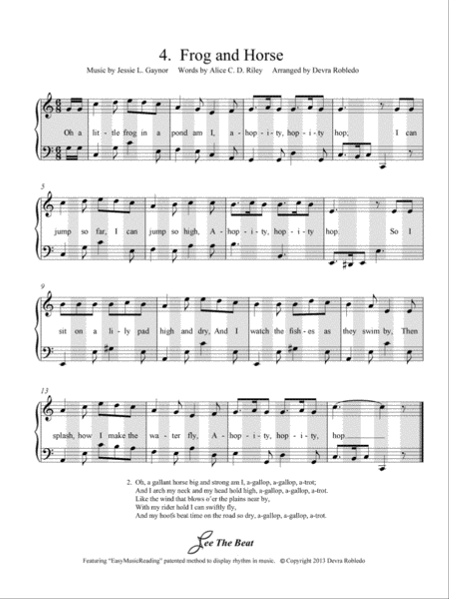 Songs of the Child World Volume 1 - Animals Piano Method scores gallery preview page 6