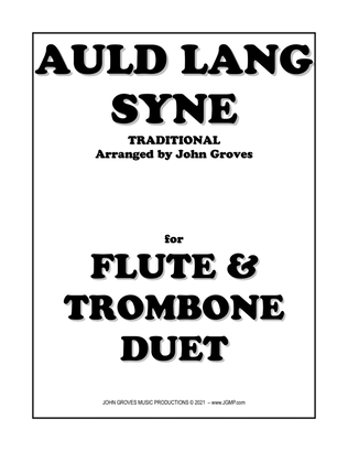 Book cover for Auld Lang Syne - Flute & Trombone Duet