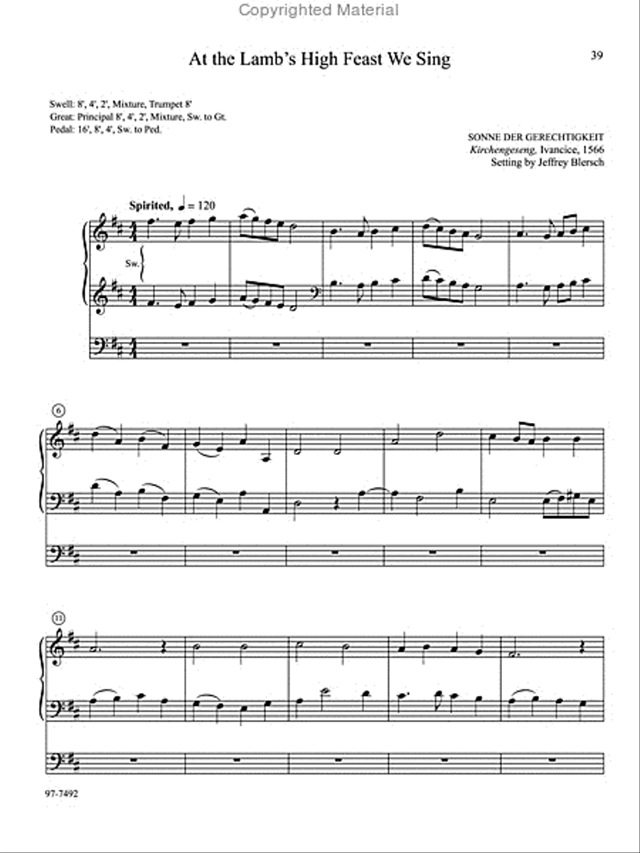 Musica Sacra: Easy Hymn Preludes for Organ, Vol. 8 Organ scores gallery preview page 14