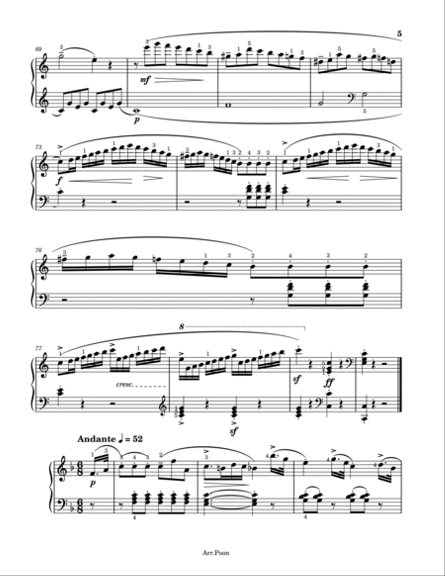 Kuhlau - Sonatina in C major - Op.20, No.1 - Original With Fingered Kuhlau - Sonatina in C major - Op.20, No.1 - Original With Fingered Piano Solo scores gallery preview page 5