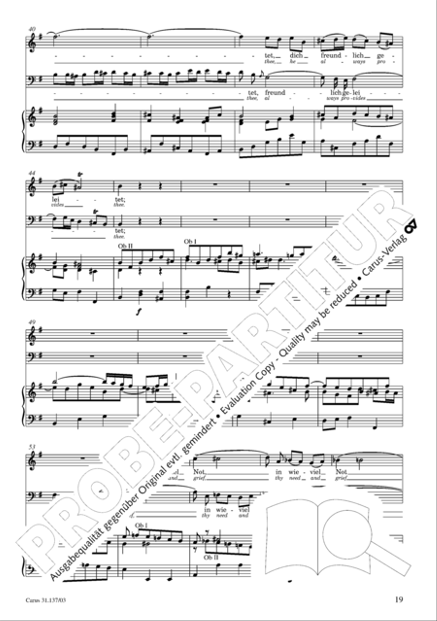 Praise ye, Almighty God, King and our ruler exalted (Lobe den Herren, den machtigen Konig der Ehren) ATB scores gallery preview page 20
