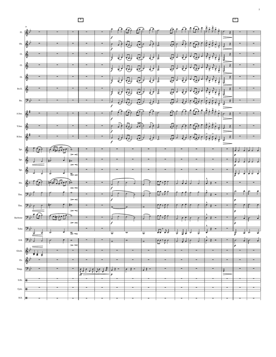 Remembering The Greatest Commandments Concert Band scores gallery preview page 3